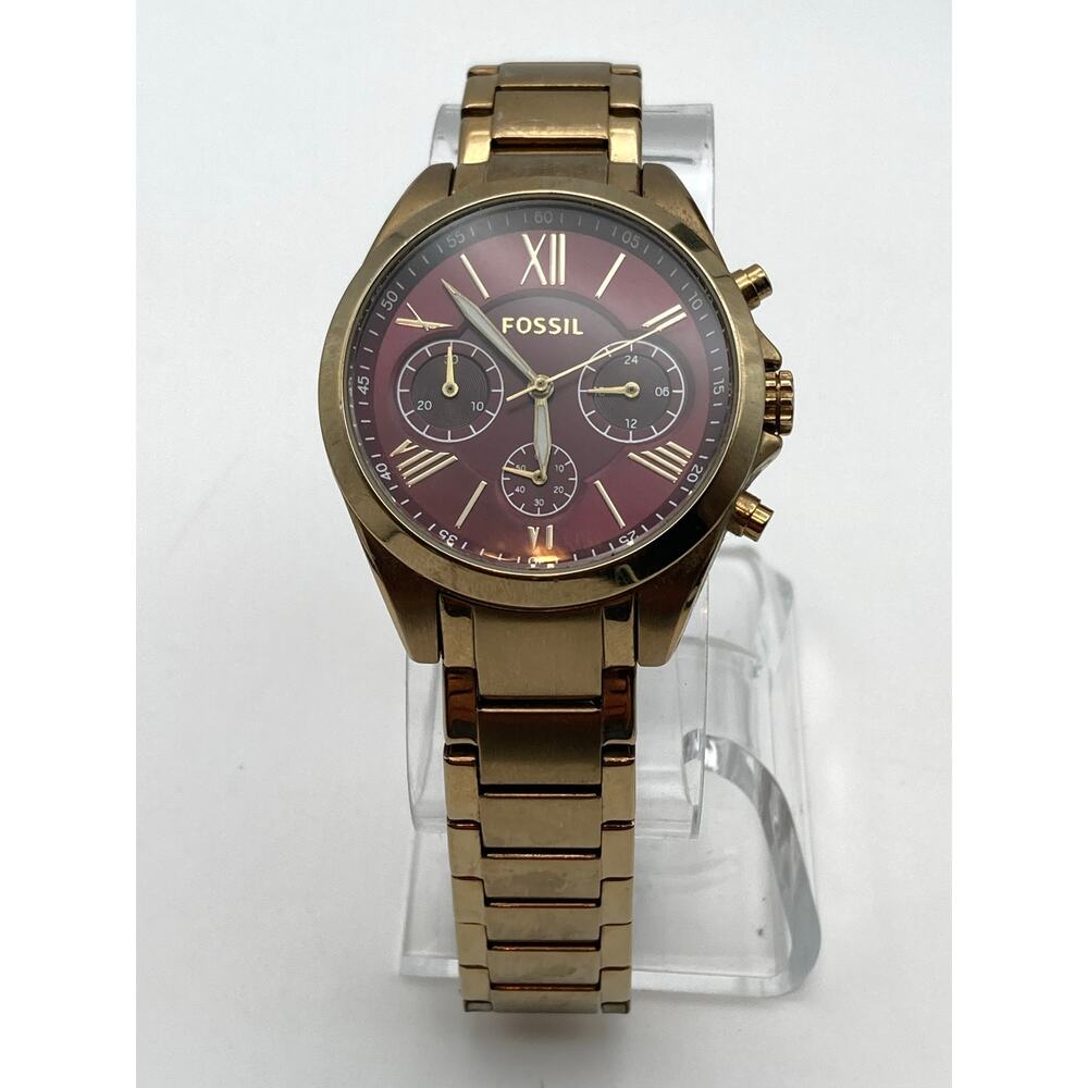 Fossil Modern Courier Chronograph Women's Watch 36mm - New Battery Wrist 5.5" WR - Picture 4 of 10